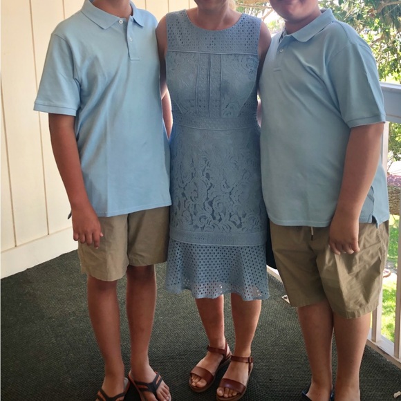 Antonio Melani size 6 blue lace dress - Picture 9 of 9